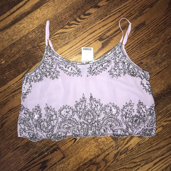Urban Outfitters Tops - Purple sequin crop top
